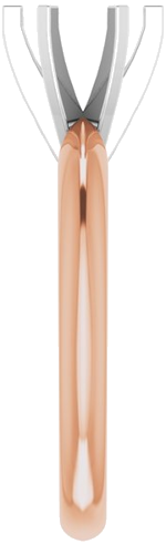 Sužadėtuvių Žiedas „Light Solitaire“ 585 Baltojo Ir Rožinis Aukso Round 6mm x 6.6mm (4)