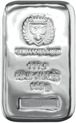 100 g Silver Bar Germania Mint (2)