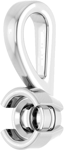 14K White 3.4 mm Round Pendant Mounting (2)