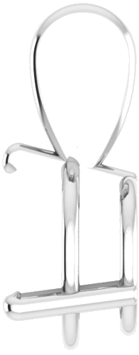 Pakabukas „Solitaire“ 950 Platinos Round 9.5mm (3)