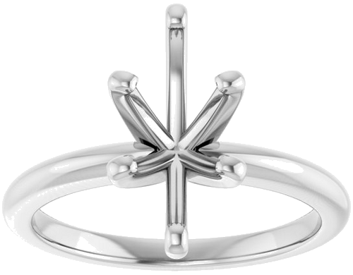 14K White  12x6 mm Marquise Solitaire Engagement Ring Mounting (3)