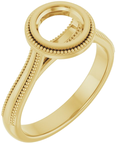 Sužadėtuvių Žiedas „Solitaire“ 585 Geltonojo Aukso Round 6.5mm (1)