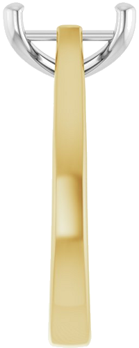 Sužadėtuvių Žiedas „Solitaire“ 585 Baltojo Ir Geltonojo Aukso Emerald 9mm x 7mm (4)