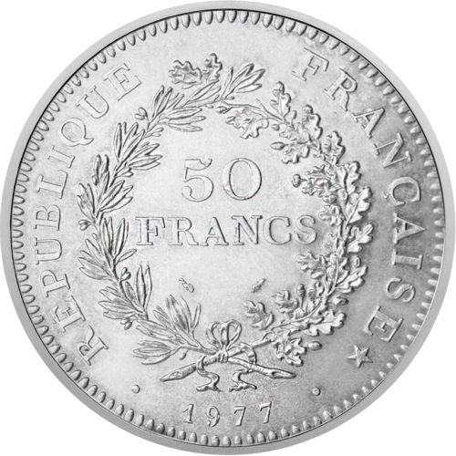 50 франка (1974-1980) Франция сребърна монета (1)