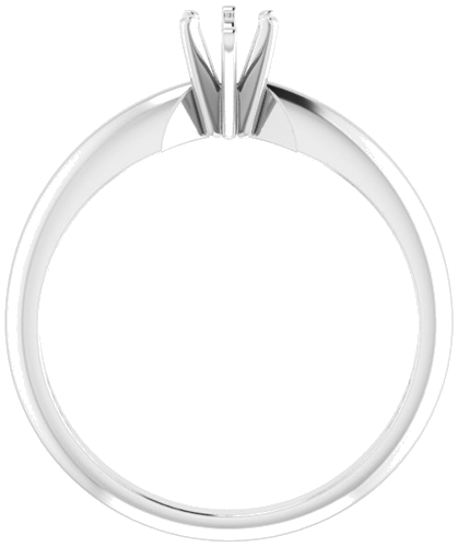 14K White 6x3.5 mm Marquise Six-Prong Solitaire Engagement Ring Mounting (2)
