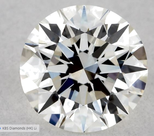 0.56 carat H-VVS2 Excellent cut Natūralus Round Deimantas (1)