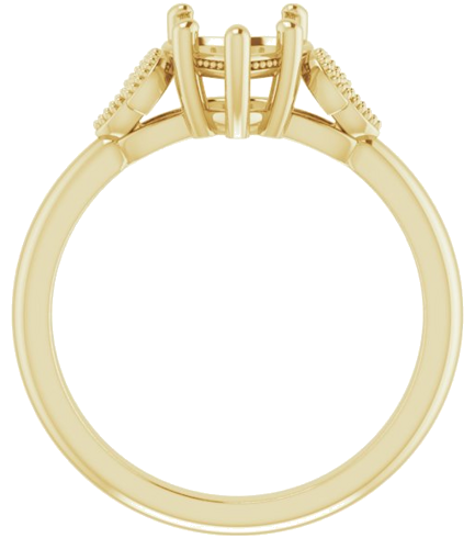 Sužadėtuvių Žiedas „Solitaire“ 585 Geltonojo Aukso Heart Shape 7mm (2)