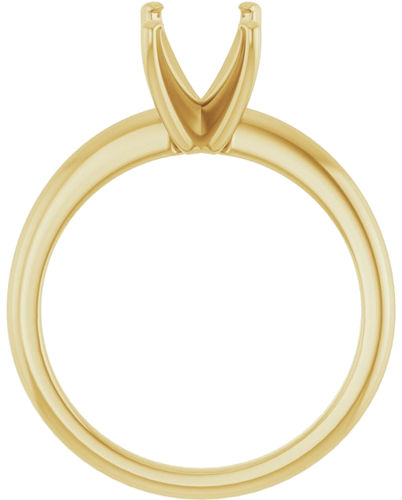 Sužadėtuvių Žiedas „Solitaire“ 585 Geltonojo Aukso Emerald 8mm x 6mm (2)