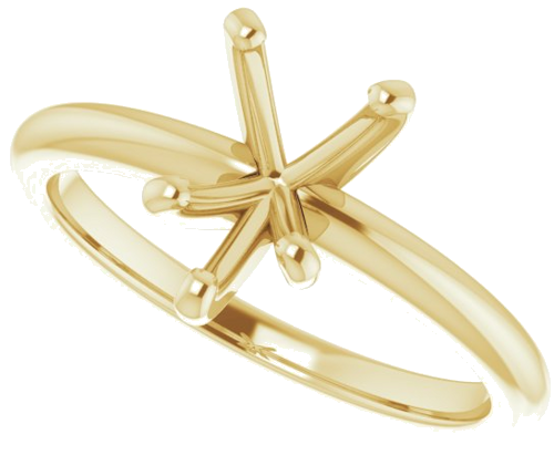 Sužadėtuvių Žiedas „Solitaire“ 585 Geltonojo Aukso Pear Shape 9mm x 6mm (5)