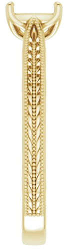 Sužadėtuvių Žiedas „Solitaire“ 585 Geltonojo Aukso Oval 7mm x 5mm (4)