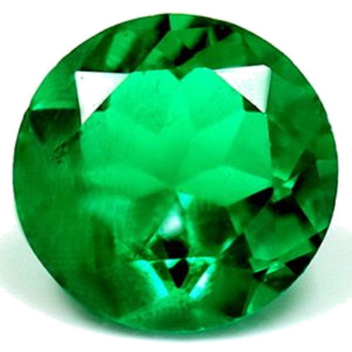 0.57 carat GREEN Round Smaragdas (1)