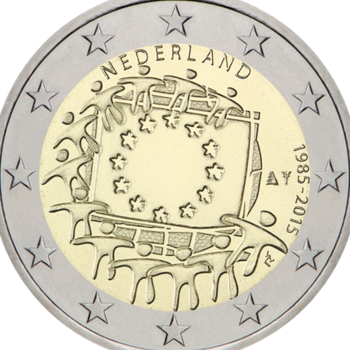 2015 Nederlands European flag 2 euro coin (2)