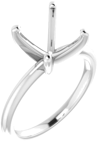 Sužadėtuvių Žiedas „Solitaire“ 585 Baltojo Aukso Cushion 9mm (1)