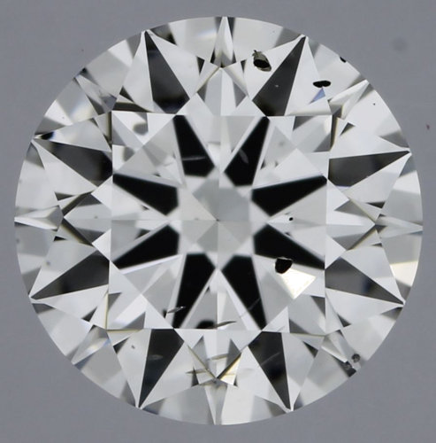 0.46 carat E-SI2 Excellent cut Natūralus Round Deimantas (1)