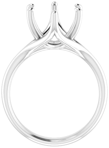 Sužadėtuvių Žiedas „Solitaire“ 585 Baltojo Aukso Oval 12mm x 10mm (2)