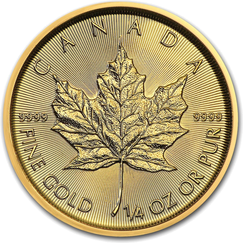 1/4 унция Златна монета Кленов лист 2022 Канада (1)