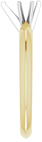 14K Yellow White 6x4 mm Pear Engagement Ring Mounting (4)