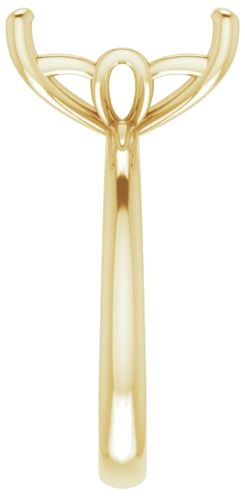 Sužadėtuvių Žiedas „Solitaire“ 417 Geltonojo Aukso Emerald 12mm x 10mm (4)