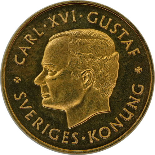 1000 kronu Zviedrijas 1995. gada zelta monēta - Kārļis XVI Gustavs (1)