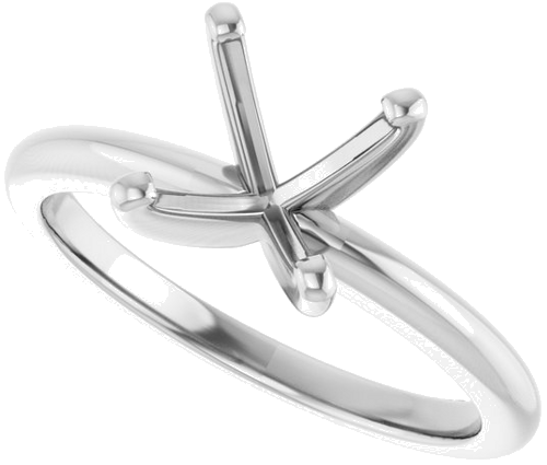 Sužadėtuvių Žiedas „Solitaire“ 950 Platinos Round 8.2mm (5)