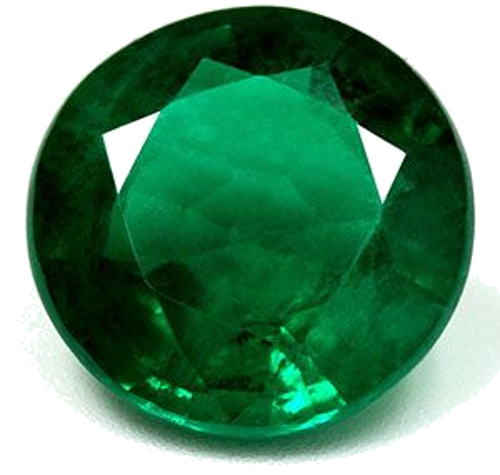4.32 carat GREEN Round Smaragdas (1)