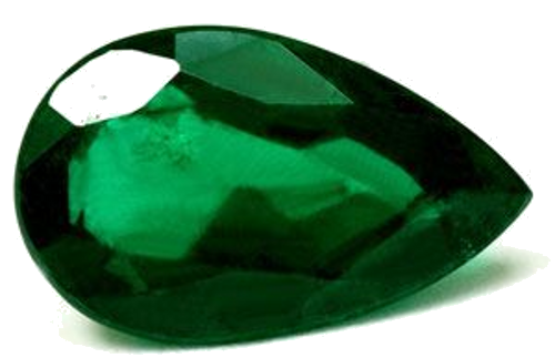4.08 carat GREEN Pear Smaragdas (1)