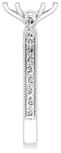 Sužadėtuvių Žiedas „Solitaire“ 585 Baltojo Aukso Marquise 8mm x 4mm (4)