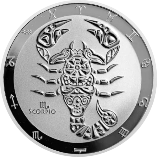 1 oz Scorpio 2024 (Zodiac Series) Tokelau Silver Coin (1)