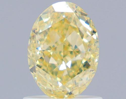 1.21 carat Fancy  Yellow-VVS2 Natūralus Oval Deimantas (1)
