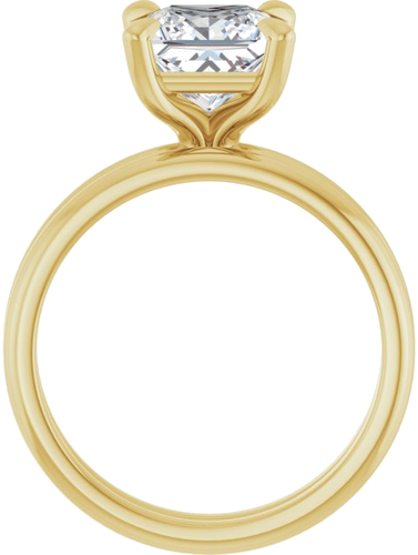 Sužadėtuvių Žiedas „Solitaire“ 585 Geltonojo Aukso Square 7mm (7)