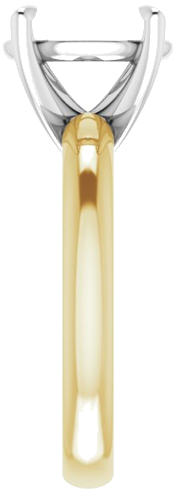 14K Yellow White 11x9 mm Oval Solitaire Engagement Ring Mounting (4)