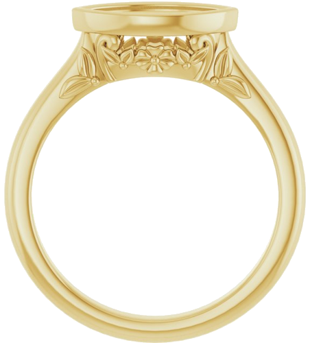 Sužadėtuvių Žiedas „Bezel-Set“ 585 Geltonojo Aukso Marquise 10mm x 5mm (2)