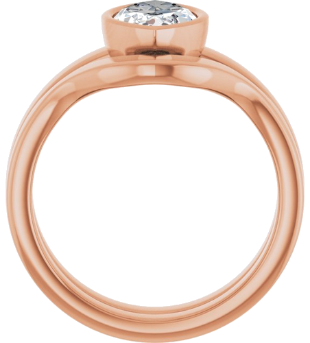 10K Rose 12x6 mm Marquise Solitaire Engagement Ring Mounting (7)