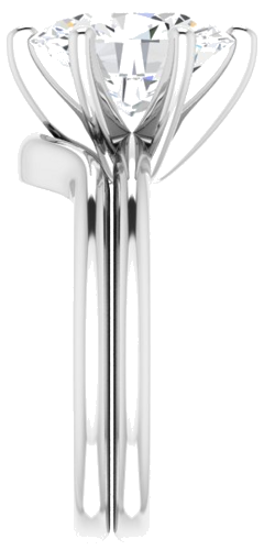 Sužadėtuvių Žiedas „Solitaire“ 585 Baltojo Aukso Oval 11mm x 9mm (9)