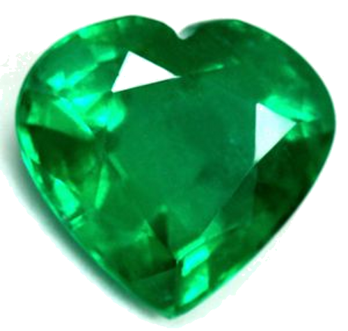 4.44 carat GREEN Heart Smaragdas (1)