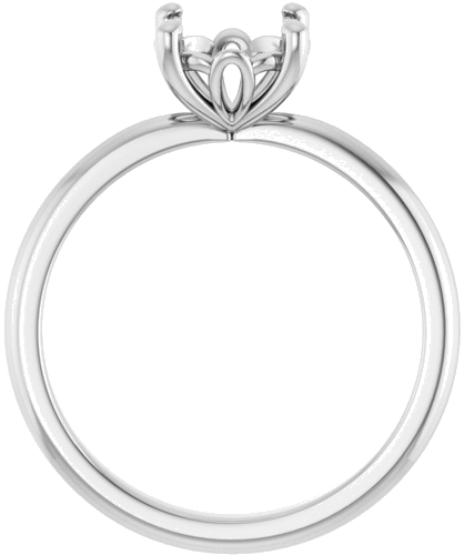 Sužadėtuvių Žiedas „Solitaire“ 585 Baltojo Aukso Round 7.4mm (2)