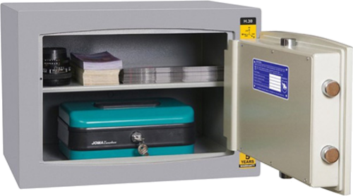 Burglar-proof safe with e-lock H 30 E (58 kg) (2)