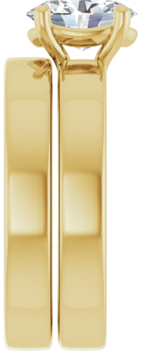 Sužadėtuvių Žiedas „Solitaire“ 585 Geltonojo Aukso Oval 8mm x 6mm (9)