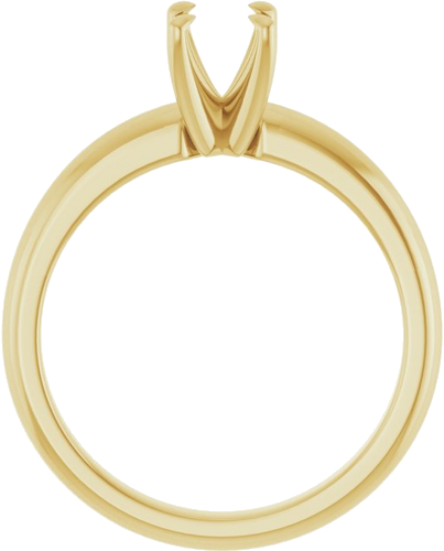 Sužadėtuvių Žiedas „Solitaire“ 585 Geltonojo Aukso Oval 7mm x 5mm (2)