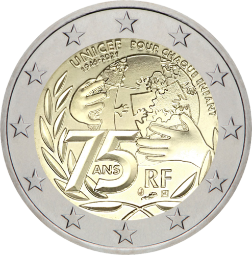 2021 French UNICEF 2 euro coin (1)