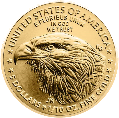 1/10 oz Amerikas Ērglis 2026 zelta monēta (1)