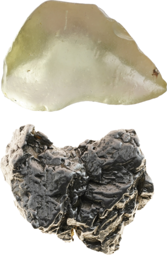 Meteoritas Campo del Cielo - Su Libijos stiklu (1)