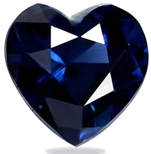1.38 carat BLUE Heart Safyras (1)