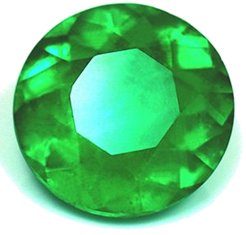1.48 carat GREEN Round Smaragdas (1)