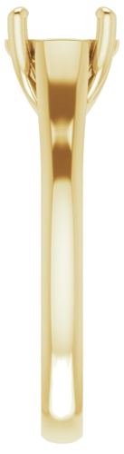 14K Yellow 7.4 mm Round Solitaire Engagement Ring Mounting (4)