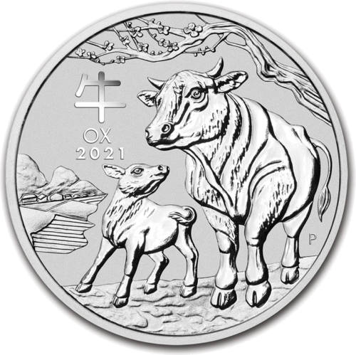 2 oz Jaučio metai 2021 (Lunar III) Australija sidabrinė moneta (1)