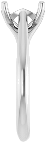 Sužadėtuvių Žiedas „Solitaire“ 585 Baltojo Aukso Emerald 7mm x 5mm (4)