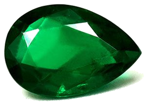 3.02 carat GREEN Pear Smaragdas (1)
