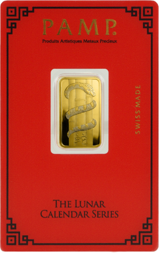 Investment Gold Bar Year of the Snake PAMP (2)