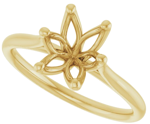 Sužadėtuvių Žiedas „Solitaire“ 585 Geltonojo Aukso Oval 9mm x 7mm (5)